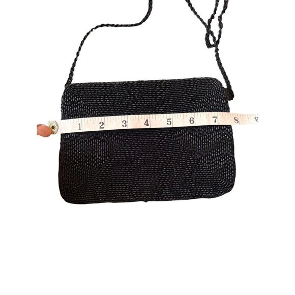 Beaded Black & Gold Evening Bag - Picture 6 of 8